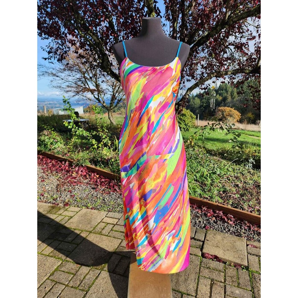 Natori Women's Bright Colored Slip Dress - "Palau" gown